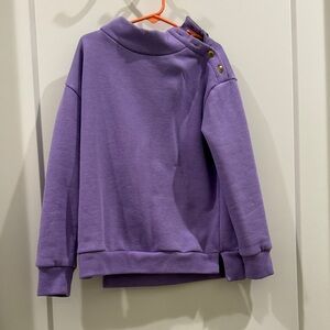 Crewcuts Lavender Cowl Neck Sweater
